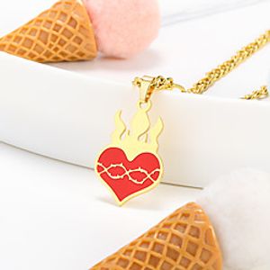 Women's necklace Chic  Modern Street Heart Necklaces  Gold  Silver  Fall  Winter  Spring Lightinthebox