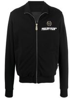 Philipp Plein logo-print track jacket - Black - thumbnail