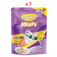 Moochie Cat Food Tuna & Scallop Recipe In Jelly Pouch 70G (Pack of 7)