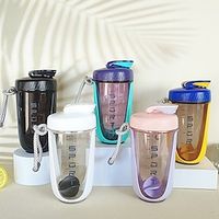 590ML Fitness and Sports Water Cup Fashion Shake Cup Protein Powder Nutritional Milk Shake Mixing Cup with Scale Water Cup Large Capacity Shake Cup Sports Water Bottle Portable Anti drop Cup Lightinthebox - thumbnail