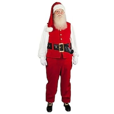 Santa Claus Santa Suits Cosplay Costumes Men's Cosplay Costume Christmas Christmas Masquerade Adults' Party Christmas Polyester Costume miniinthebox