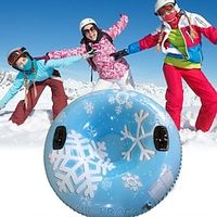36 3Pack  47 1Pack Snow Tubes Inflatable Snow Sled for Kids  Adults Thickened Heavy Duty Hard Bottom Snow Sleds with Handles Winter Outdoor Sports Toys for Boys Girls Family Activities Lightinthebox - thumbnail