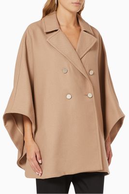 Donnata Cape Coat in Wool Cashmere Blend Donnata Cape Coat in Wool Cashmere Blend