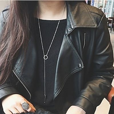1PC Pendant Necklace For Women's Alloy Drop Vertical  Gold bar Lightinthebox