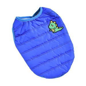 Hong Pet Cotton Padded Vest Coat - Blue