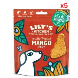 Lily'S Kitchen Totally Tropical Mango Jerky Dog Treats (70G) (Pack Of 5)