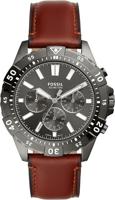 Fossil Garrett Chronograph Brown Leather Watch - FS5770