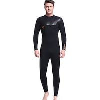 DiveSail Men's Full Wetsuit 3mm SCR Neoprene Diving Suit Thermal Warm Micro-elastic Full Body Back Zip - Diving Surfing Snorkeling Water Sports Solid Color Summer Spring Winter Lightinthebox - thumbnail