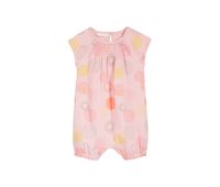 Baby Girls Geometric Dot-Print Cotton Romper  Pearl Pink - thumbnail