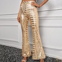 Retro Vintage 1970s Bell Bottoms Pants Disco Women's Cosplay Costume Carnival Carnival Performance Pants Lightinthebox - thumbnail
