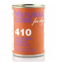 Natural Code 410 Salmon Herring & Pumpkin Pate Wet Dog Food - 400G