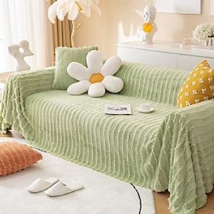 Chenille Sofa Cover Couch Cover Sage Green Couch Protector  Sofa Blanket Sofa Throw Cover for Couches Washable Sectional Sofa Couch Covers for Dogs miniinthebox
