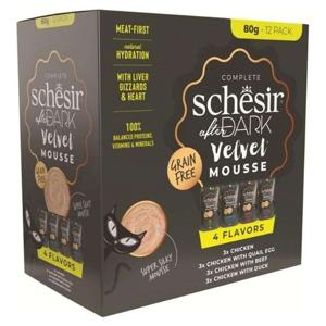 Schesir After Dark Velvet Mousse In Broth Variety Pack For Cat 80gX12 Pouch