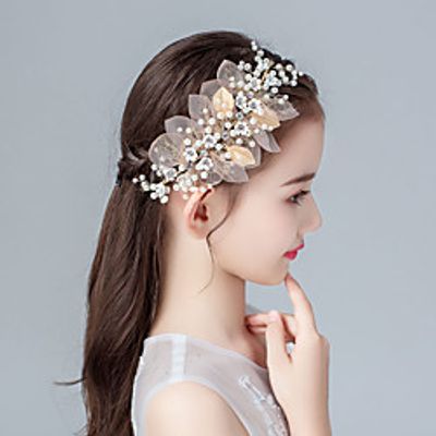 Kids Baby Girls' Show Dance Host Princess Little Girl Hairpin Hair Accessories Wreath Head Flower Super Fairy Elementary School Children Children's Headdress Girls Lightinthebox