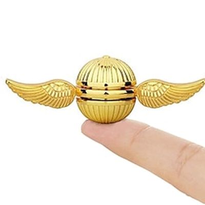 Golden Fidget Spinner for Kids Adults, Finger Hand Spinner Toys Magic Orb Ball Stress Relief Sensory Toys for 3-12, Metal Fingertip Gyros Christmas Gift Stocking Stuffer for Boys Age 6 7 8 9 10 Lightinthebox