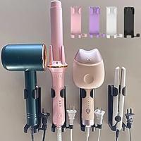 Punch-free Detachable Curling Iron Holder Wall Mount Adjustable Hair Dryer Holder Styling Tool Storage Organizer Stand Lightinthebox