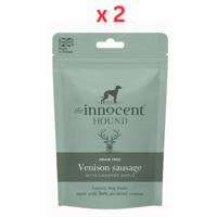 The Innocent Hound Venison with Chopped Apple Dog Sausages 7pcs Pack Of 2