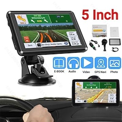 5 inch Touch-Screen Car GPS Navigation sat nav Truck Navigator Support MP3 Video Lifetime Free Map Lightinthebox