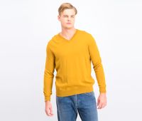 Mens V-Neck Sweater  Gold Dust - thumbnail