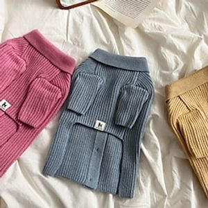 Dog Cat Coat Fashion Cute Outdoor Sports Winter Dog Clothes Puppy Clothes Dog Outfits Warm Yellow Pink Blue Costume for Girl and Boy Dog Polyester XS S M L XL Lightinthebox