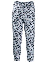 Marni cropped printed trousers - Blue