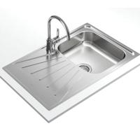 TEKA |Starbright 45 E-XN 1B 1D| Inset reversible sink with matt finish in 45 cm