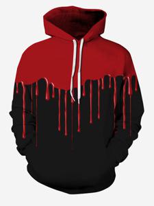 Halloween Blood Print Women Hoodie