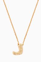 "D" Diamond Necklace in 18kt Yellow Gold - thumbnail