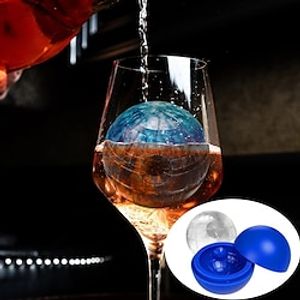 Creative Silicone Blue Wars Death Star Round Ball Ice Cube Mold Tray Desert Sphere Mould DIY Cocktail Kitchen Bar Accessories miniinthebox