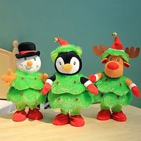 Christmas Electric Plush Toys Christmas Tree Singing and Dancing Christmas Tree Party Cross border Electric Toys Lightinthebox - thumbnail