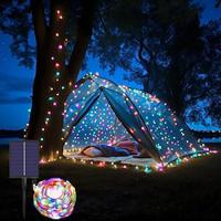 100ft Colorful Solar Flashing LED String Lights Outdoor Solar Waterproof High Temperature Resistant Decorative LED Decorative Lights for Holiday Decoration, Roadside Tree, Outdoor Wedding Party Lightinthebox