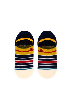 Mens Stripe Super Invisible Socks Navy Combo Mens Stripe Super Invisible Socks Navy Combo