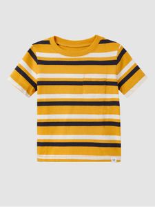 Toddler Stripe Pocket Crewneck T-Shirt