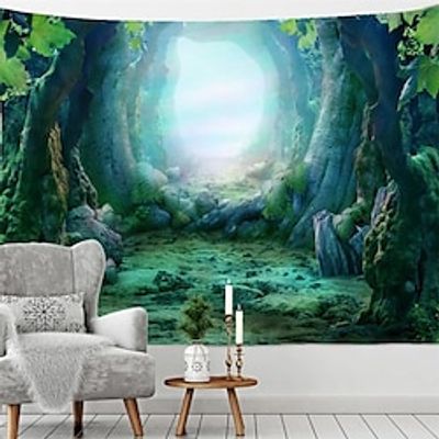 Forest Cave Hanging Tapestry Wall Art Large Tapestry Mural Decor Photograph Backdrop Blanket Curtain Home Bedroom Living Room Decoration miniinthebox Forest Cave Hanging Tapestry Wall Art Large Tapestry Mural Decor Photograph Backdrop Blanket Curtain Home Bedroom Living Room Decoration miniinthebox