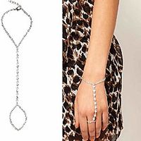 tseenyi pearl slave bracelet freshwater pearl silver finger bracelet boho hand chain jewelry for women and girls (silver) Lightinthebox - thumbnail