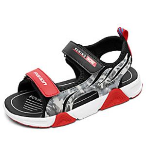 Boys' Sandals School Shoes Beach Elastic Fabric Big Kids(7years ) Sports  Outdoor Daily Walking Shoes Split Joint Red Orange Green Summer  Rubber Lightinthebox