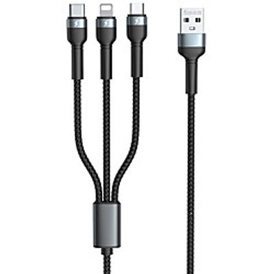 Remax Micro USB Lightning USB C Cable All-In-1 1 to 3 High Speed 2.1 A 1.2m(4Ft) TPE For Samsung Xiaomi Huawei Phone Accessory Lightinthebox
