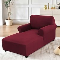 Pineapple Double Armrest Guifei Sofa Cover Simple Solid Color All Inclusive Elastic Protective Cover Lightinthebox - thumbnail