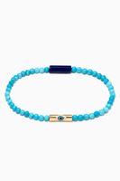 Evil Eye Tube Beaded Bracelet in 14kt Yellow Gold Evil Eye Tube Beaded Bracelet in 14kt Yellow Gold