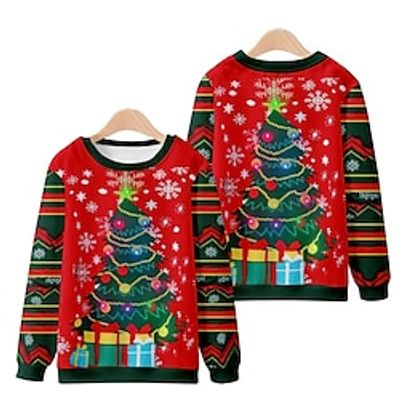 Christmas Cosplay Ugly Christmas Sweater / Sweatshirt Hoodie Anime Graphic Hoodie For Men's Women's Unisex Adults' 3D Print 100% Polyester Party Festival miniinthebox