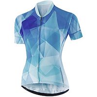 21Grams Women's Short Sleeve Cycling Jersey Summer Spandex Blue Bike Top Mountain Bike MTB Road Bike Cycling Quick Dry Moisture Wicking Sports Clothing Apparel / Stretchy / Athleisure miniinthebox - thumbnail