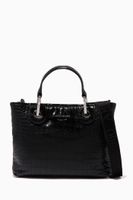 Faux Crocodile Leather Shopping Bag Faux Crocodile Leather Shopping Bag