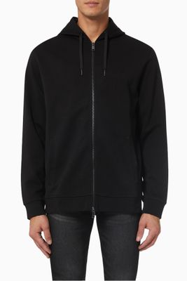 Logo Zip Hoodie in Fleece Logo Zip Hoodie in Fleece
