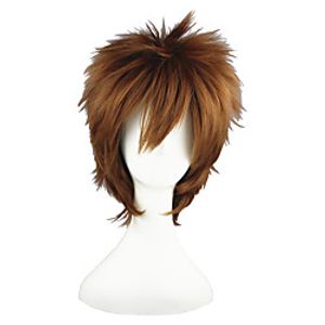 The Prince of Tennis Yukiteru Amano Cosplay Wigs Men's Women's 14 inch Heat Resistant Fiber Brown Anime miniinthebox