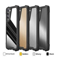 Phone Case For Samsung Galaxy Classic Series S21 S20 Ultra Plus FE S20 S10 S10 Plus A21s Galaxy A22 5G Bumper Frame Shockproof Dustproof Solid Colored TPU PC Metal Lightinthebox - thumbnail