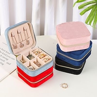 1PC Jewelry Box Portable Mini Wearable Multifunctional Fabric For Women's Casual Portable Lightinthebox
