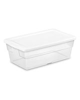 Sterilite 6 Quart Storage Box White Lid