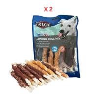 Trixie Denta Fun Chewing Roll Mix Dog Chews 250G Pack Of 2