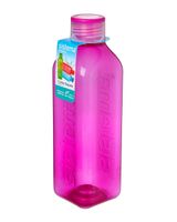 Sistema 1L Square Water Bottle Pink