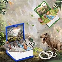 3D Dinosaurs Folding Book Keychain Children Novelty Dinosaur World Pendant Keychain Fold Bomb-Explosion-Book Lightinthebox - thumbnail